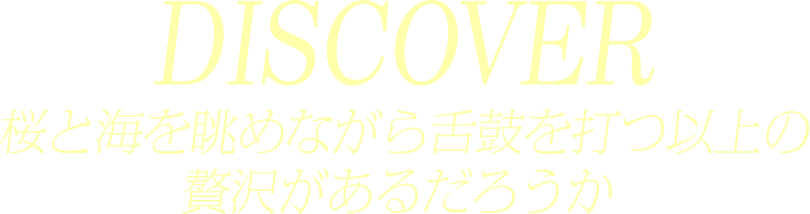 DISCOVER 夕陽の向こうまで続く、海岸線はどこまでも。